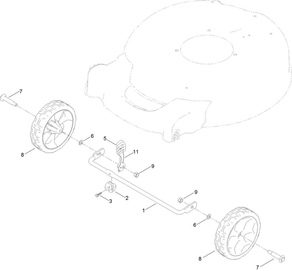Front Wheel And Height-Of-Cut Assembly Diagram and Parts List for 21352 400000000 - 412256382 Toro Lawn Mower
