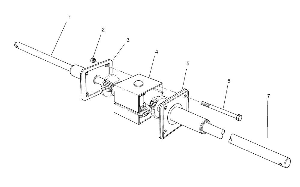 Differential Assembly Diagram and Parts List for 70060 89000001 - 89999999 Toro Lawn Tractor