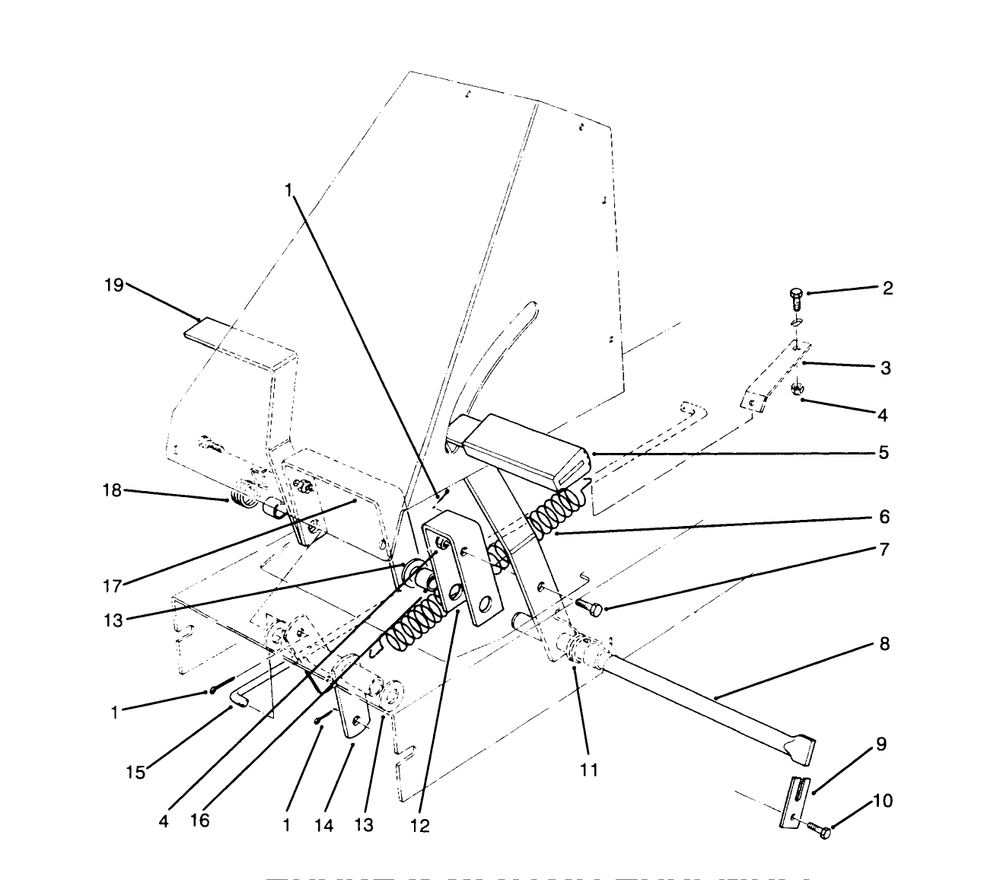 Brake & Clutch Assembly Diagram and Parts List for 70080 5900001 - 5999999 Toro Lawn Tractor