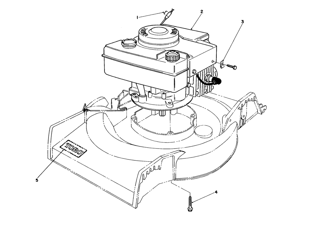 Engine Assembly Diagram and Parts List for 16575C 9000001 - 9999999 Toro Lawn Mower