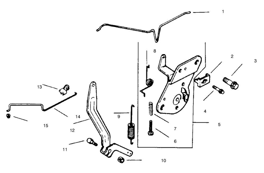 Engine Controls Diagram and Parts List for 30177 695001 - 699999 Toro Lawn Tractor Accessories