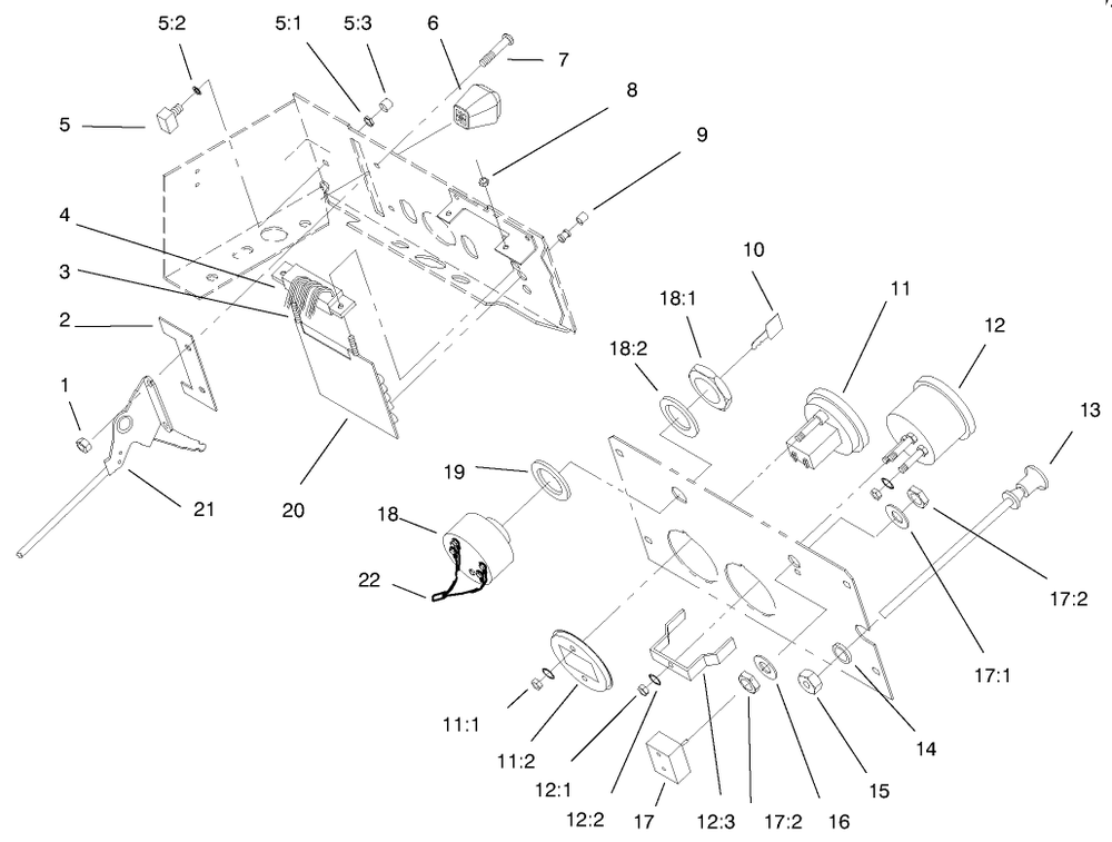 Gauges, Warning Lights & Controls Diagram and Parts List for 73423 7900001 - 7999999 Toro Lawn Tractor