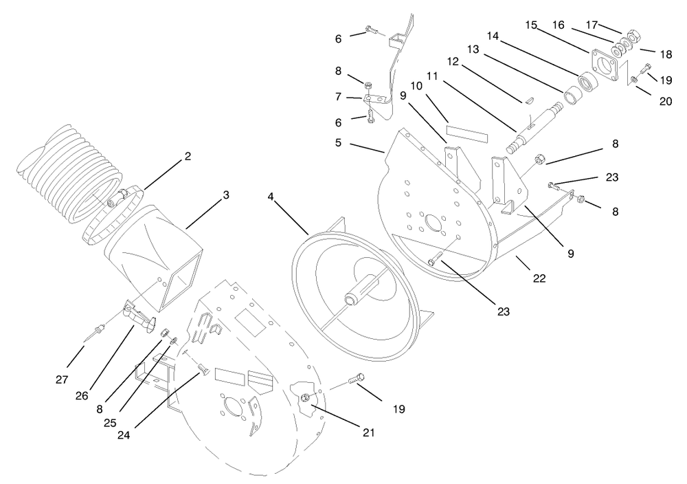 Parking Brake System Assembly Diagram and Parts List for 74173 (990001-999999)(1999) Toro Lawn Mower