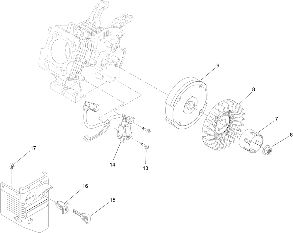 Ignition And Electrical Assembly Diagram and Parts List for 38755 409000000 - 411499999 Toro Snow Blower
