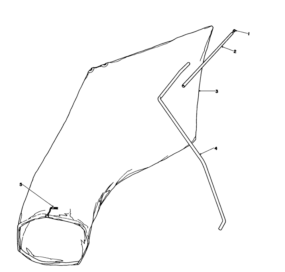 Giant Bagging Kit No. 29-9750 (Optional) Diagram and Parts List for 16212 4000001 - 4999999 Toro Lawn Mower