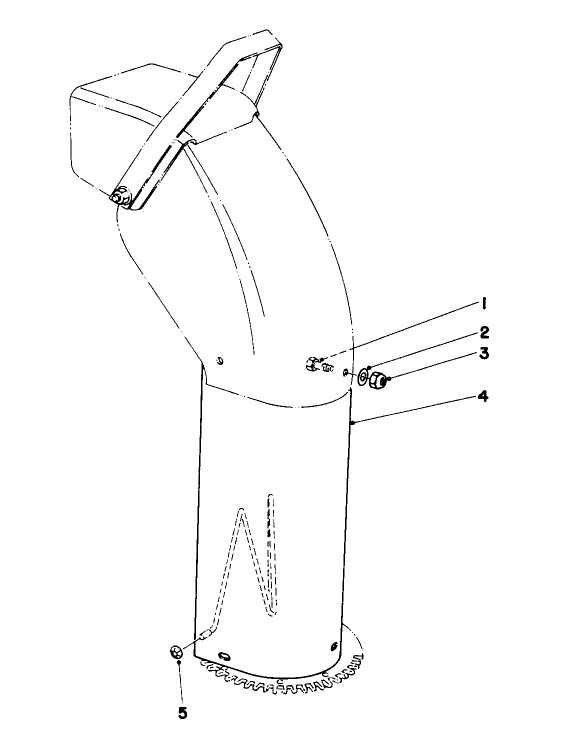 Chute Extension Kit 26-1100 (Optional) Diagram and Parts List for 38090 7000001 - 7999999 Toro Snow Blower