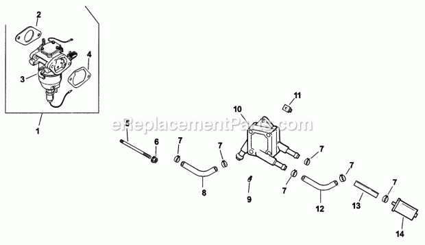 Group 8 Fuel System Assembly Diagram and Parts List for 74174 200000001-200999999 Toro Lawn Mower