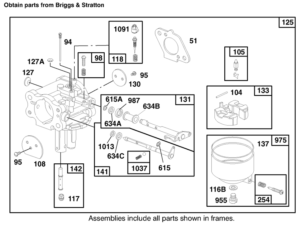 Engine Briggs & Stratton Model 303776-1188-A1 Diagram and Parts List for 30188 7900001 - 7999999 Toro Lawn Tractor Accessories