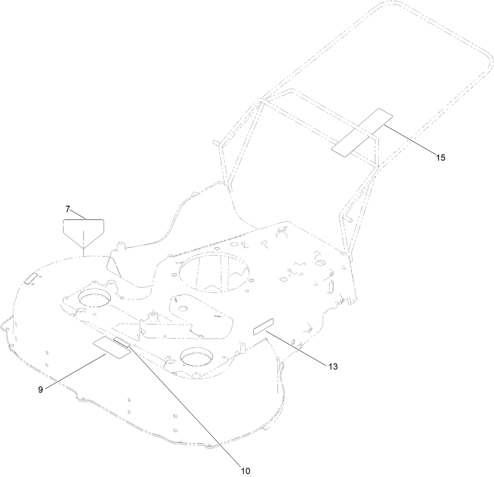 Decal Assembly Diagram and Parts List for 22232T 400000000 - 999999999 Toro Lawn Mower