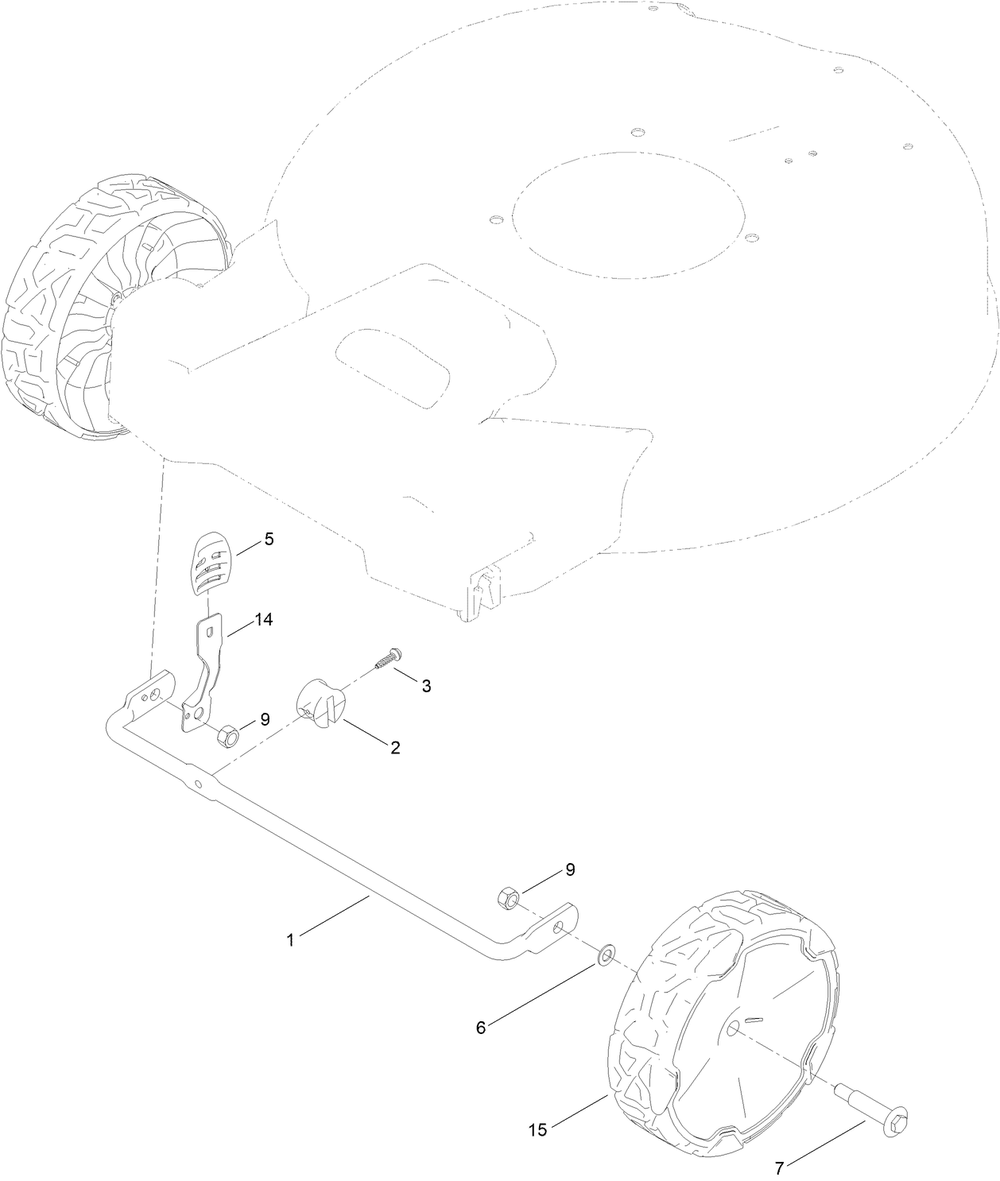 Front Wheel And Height-Of-Cut Assembly Diagram and Parts List for 21853 400000000 - 999999999 Toro Lawn Mower