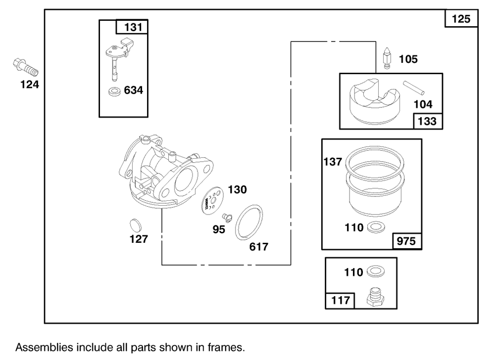 Engine Briggs & Stratton Model 12h802-0658-01 Diagram and Parts List for 20470 7900001 - 7999999 Toro Lawn Mower
