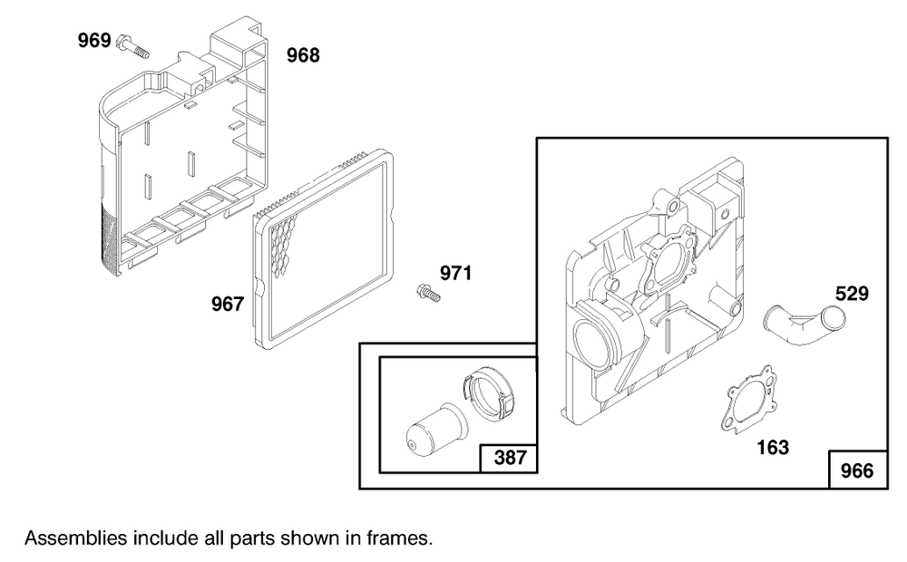 Engine Briggs & Stratton Model 127702-0645-01 (Serial No. 8900001-8901373) Diagram and Parts List for 16401 890000001 - 899999999 Toro Lawn Mower