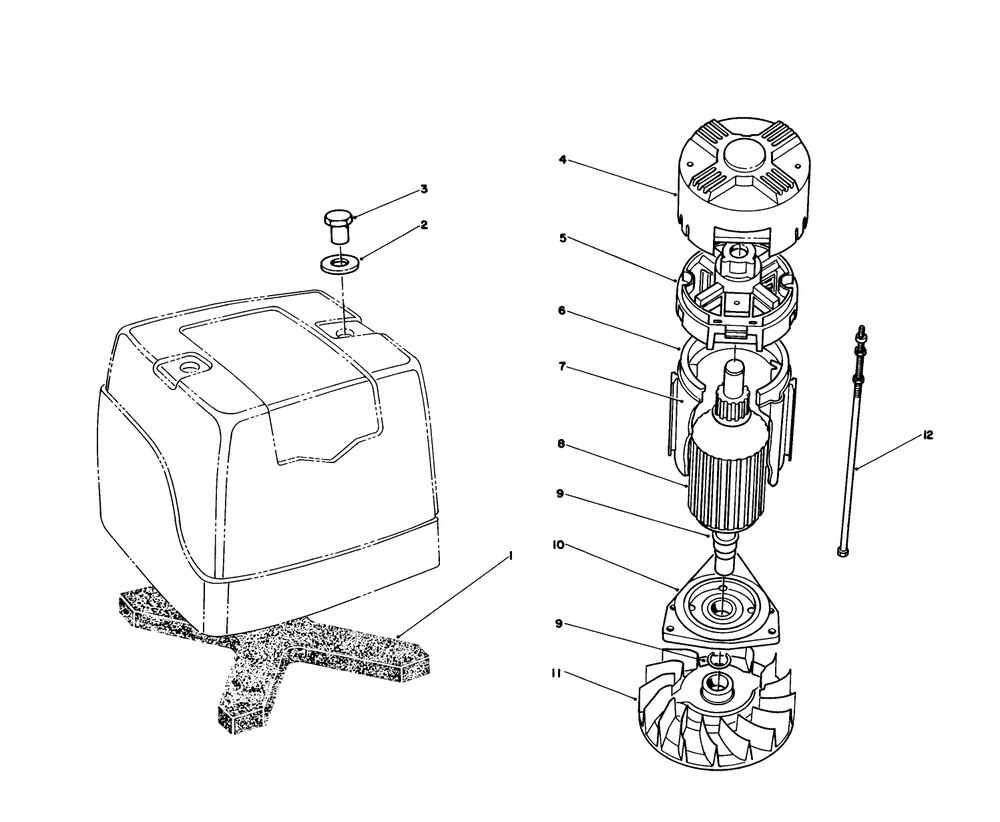Motor Briggs & Stratton Model No. 748001-0334-01 Diagram and Parts List for 20564 7000001 - 7999999 Toro Lawn Mower