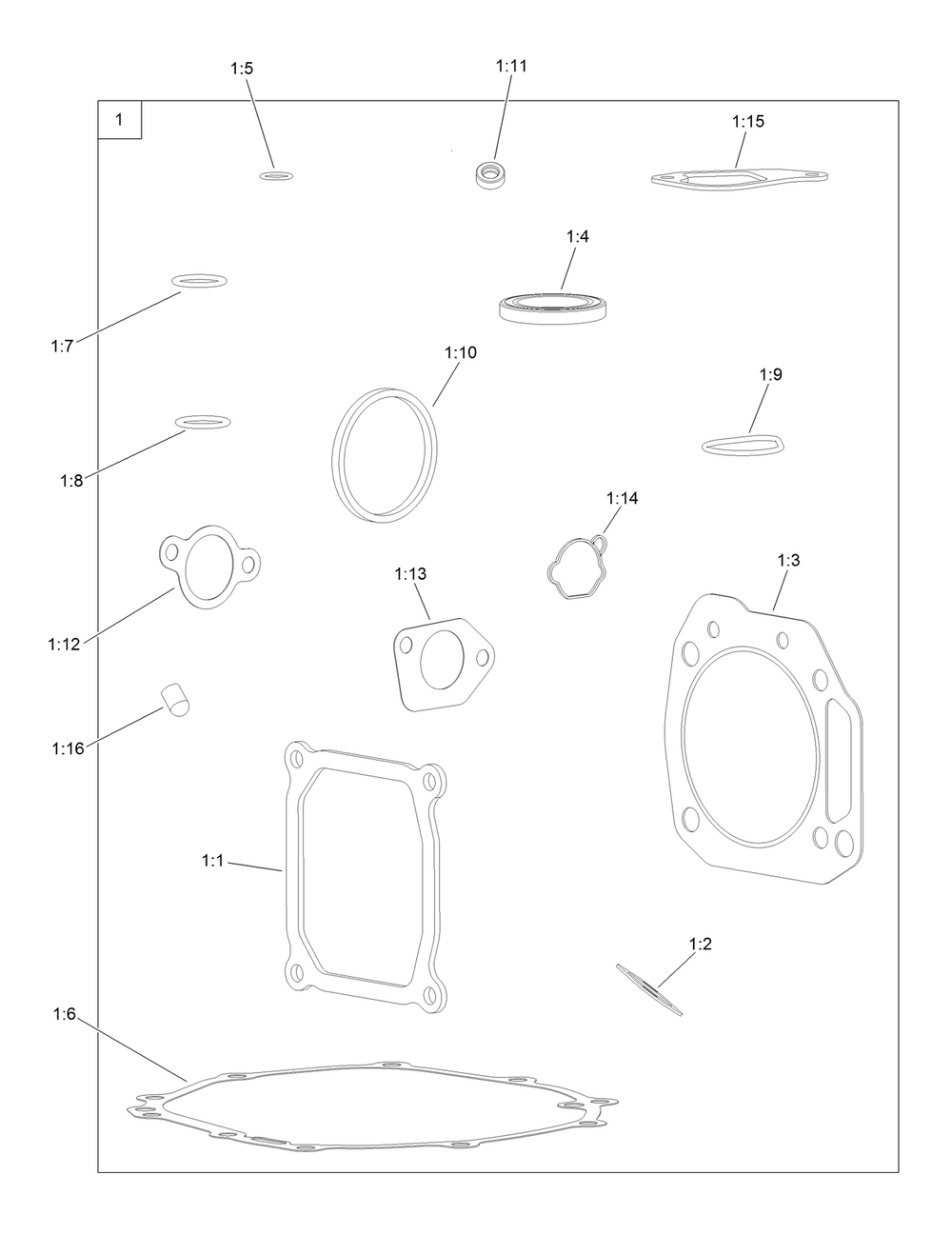 Gasket And Seal Kit Diagram and Parts List for 74685 409290000 - 410149999 Toro Lawn Tractor