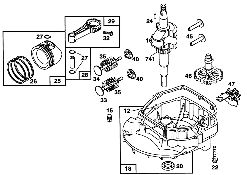 Engine Briggs & Stratton Model 122702-3171-01 Diagram and Parts List for 20215 2000001 - 2999999 Toro Lawn Mower