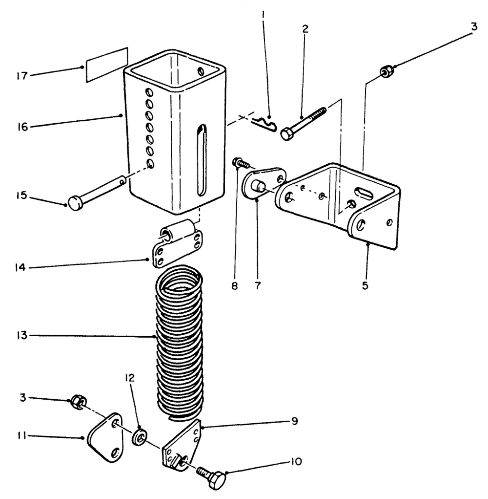 52" Counter Balance Kit Model No. 30712 Diagram and Parts List for 30798 0000001 - 0999999 Toro Lawn Tractor