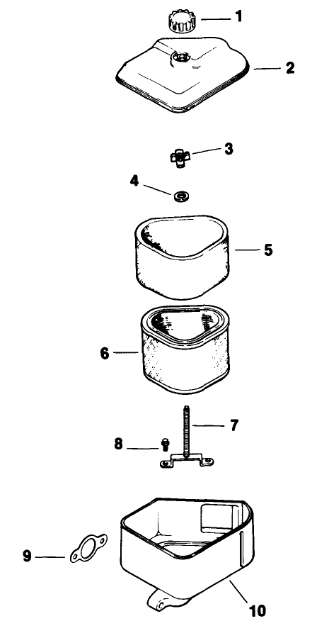 Air Intake Filtrations-Engine-Kohler Model Cv12.5t Spec. No. 1254 Diagram and Parts List for 30156 200001 - 299999 Toro Lawn Tractor Accessories