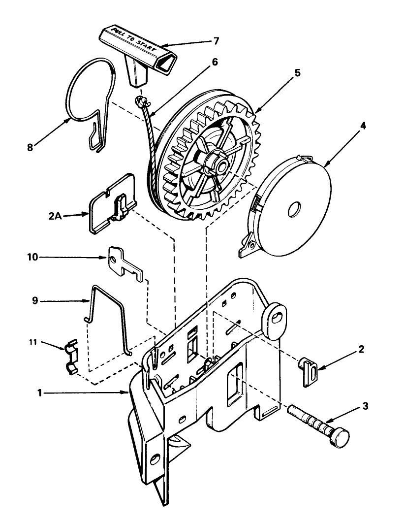 Starter No. 590531 Diagram and Parts List for 16299 4000001 - 4999999 Toro Lawn Mower