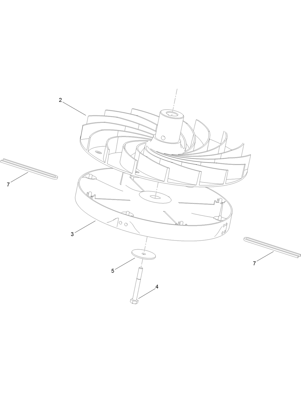 Cutting Assembly Diagram and Parts List for 2600 313000001 - 313999999 Toro Lawn Tractor Accessories