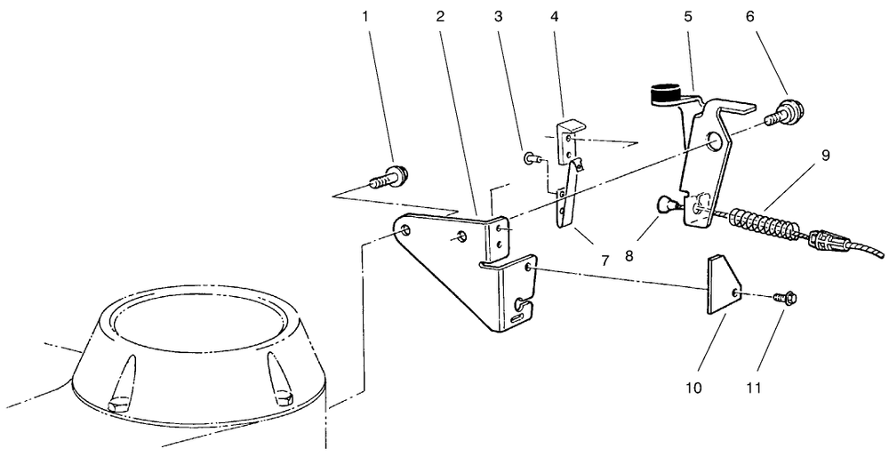 Brake Assembly Diagram and Parts List for 22026 7900001 - 7999999 Toro Lawn Mower
