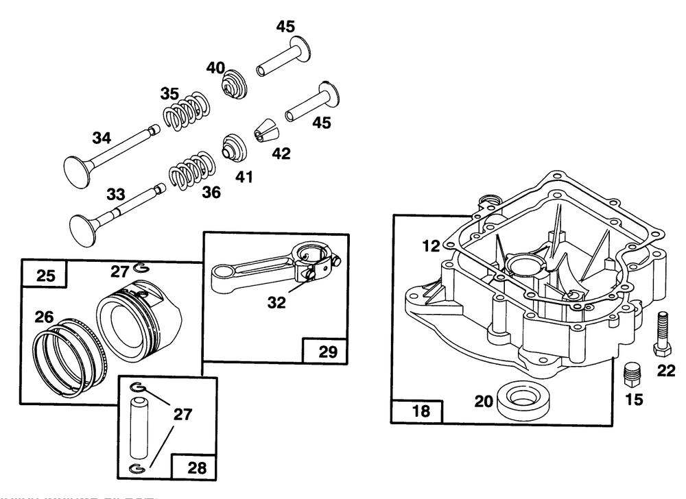 Engine Briggs & Stratton Model 28m707-0127-01 Diagram and Parts List for 70131 6900001 - 6999999 Toro Lawn Tractor
