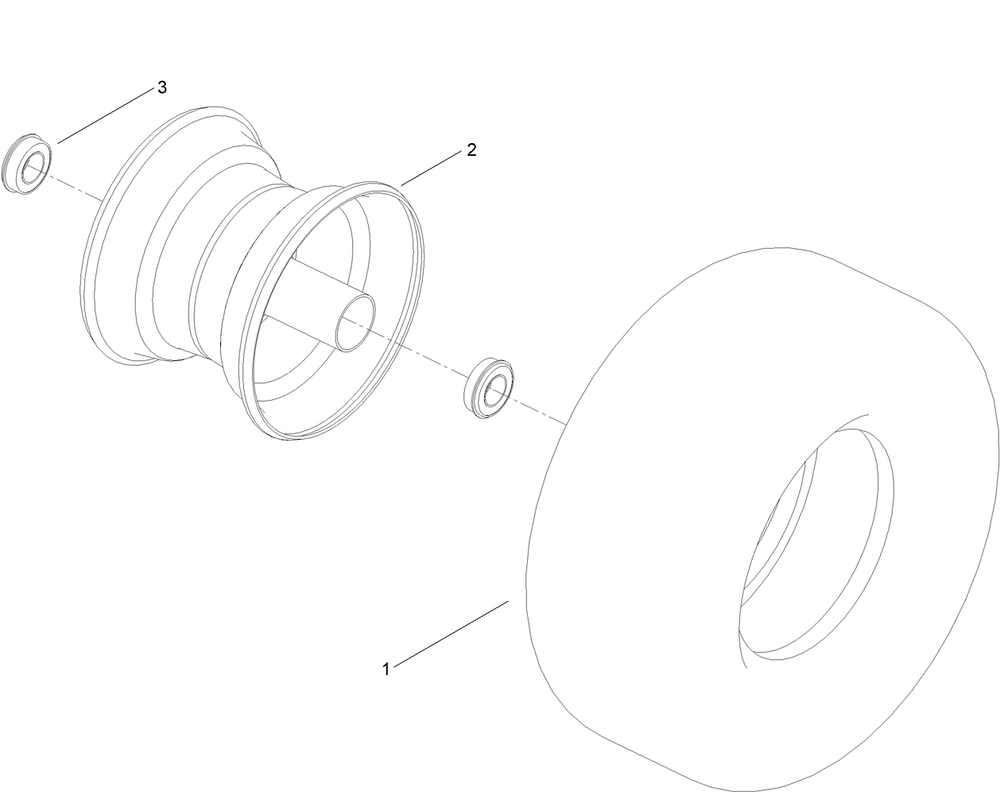 Tire Assembly No. 145-0451 Diagram and Parts List for 75313 410000000 - 412325116 Toro Lawn Tractor