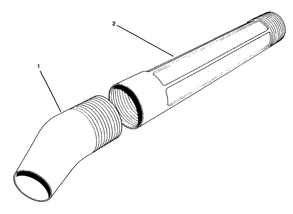Blower Tube Assembly Diagram and Parts List for 51578 49000001 - 49999999 Toro Leaf Blower / Vacuum