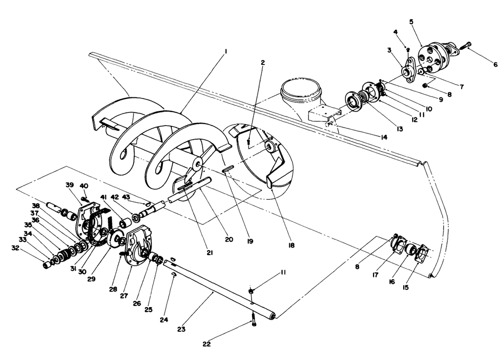 44" Snow Thrower Model No. 30761 (Optional) (Continued) Diagram and Parts List for 30718 0000001 - 0999999 Toro Lawn Tractor
