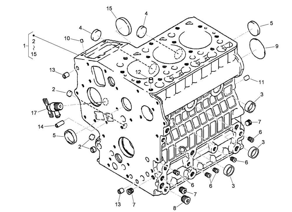 Crankcase Assembly Diagram and Parts List for 74264TE (310000001-310999999)(2010) Toro Lawn Mower