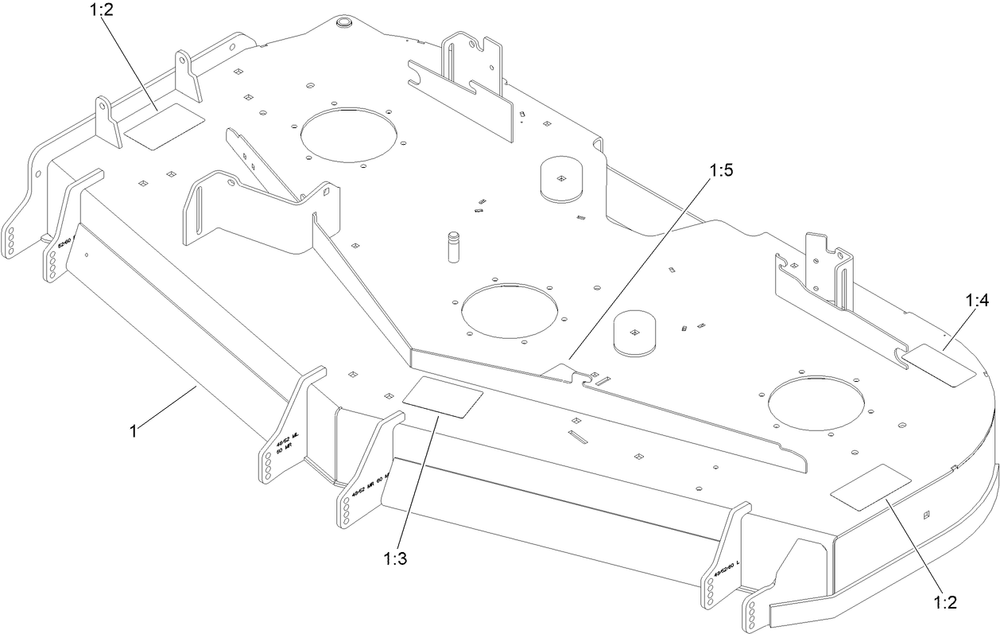 Deck Decal Assembly No. 147-7373 Diagram and Parts List for 77294TA 400000000 - 414801564 Toro Lawn Tractor