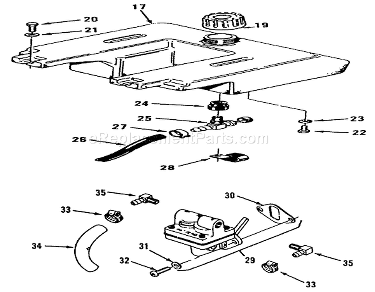 Kohler Fuel System Diagram and Parts List for R1-12K804 2000001-2999999 - 1992 Toro Lawn Tractor