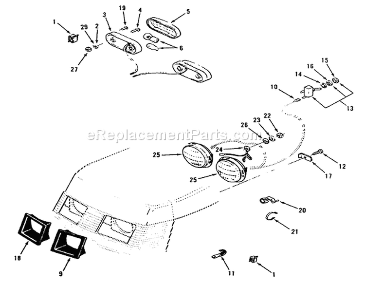 Page F Diagram and Parts List for R1-12K804 2000001-2999999 - 1992 Toro Lawn Tractor
