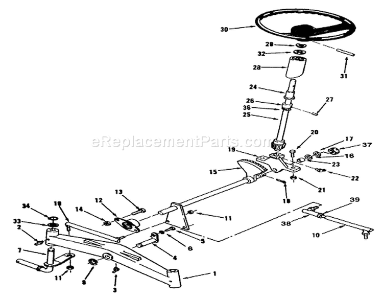 Front Axle And Steering Diagram and Parts List for R1-12K804 2000001-2999999 - 1992 Toro Lawn Tractor