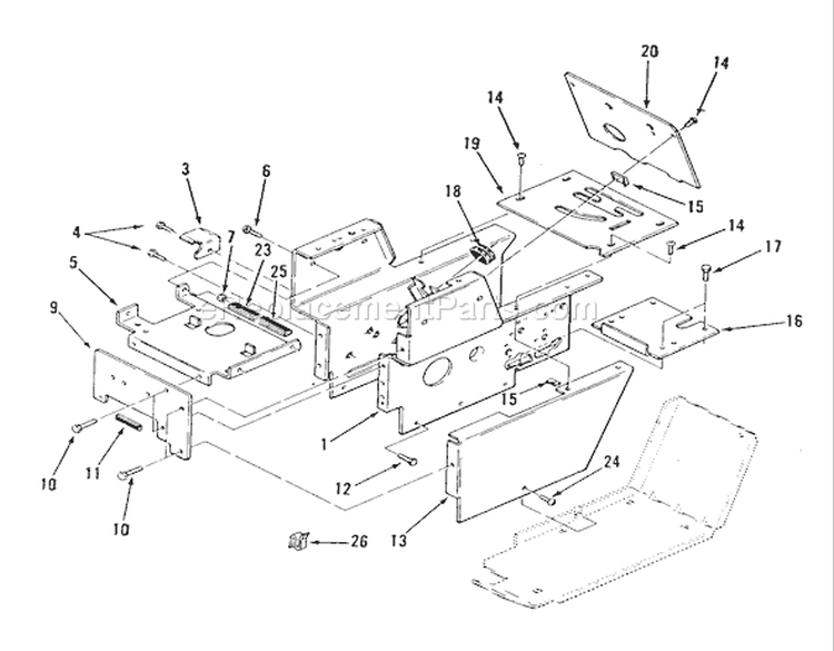 Page AP Diagram and Parts List for B1-16O802 1989 Toro Lawn Tractor