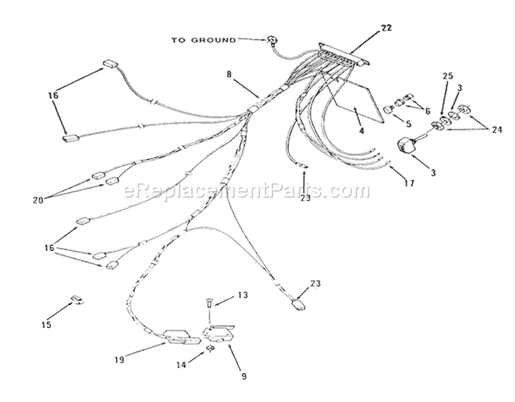 Page E Diagram and Parts List for B1-16O802 1989 Toro Lawn Tractor