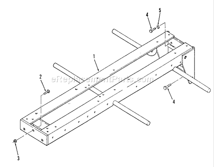 Frame Diagram and Parts List for B1-16O802 1989 Toro Lawn Tractor