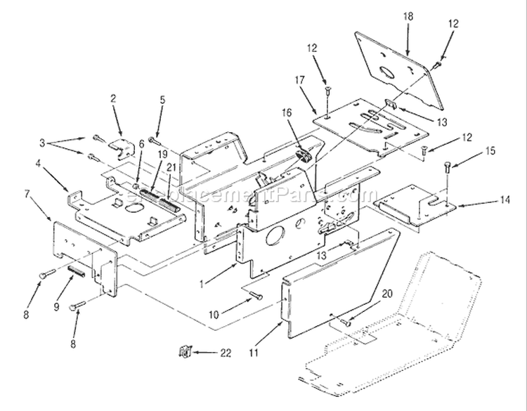 Page AF Diagram and Parts List for R1-16O802 1990 Toro Lawn Tractor