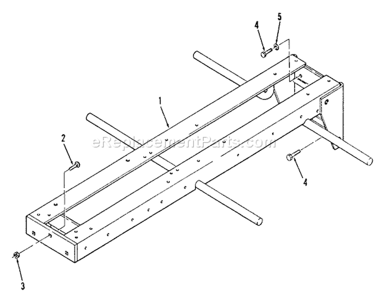 Frame Diagram and Parts List for R1-16O802 1990 Toro Lawn Tractor