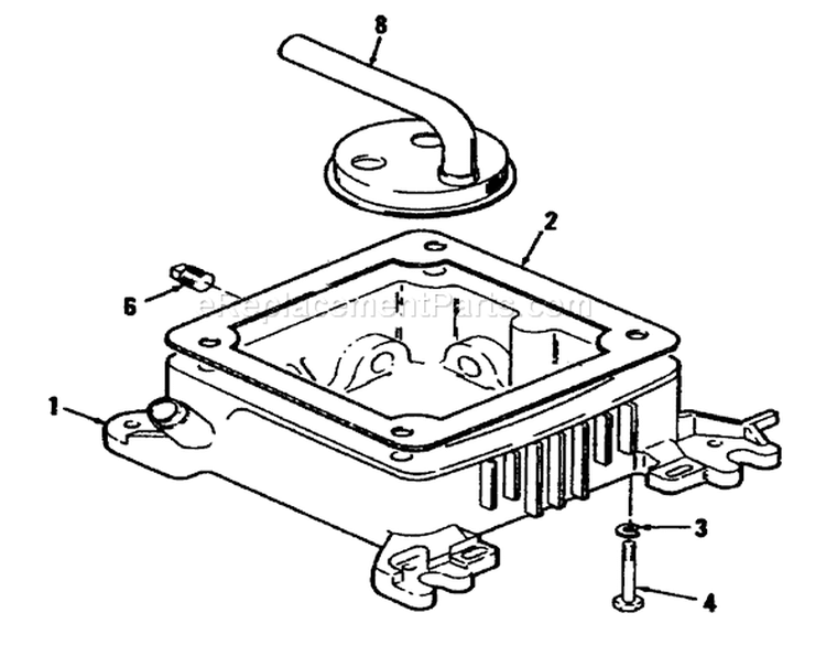 Oil Base Diagram and Parts List for R1-20OE02 2000001-2999999 - 1992 Toro Lawn Tractor