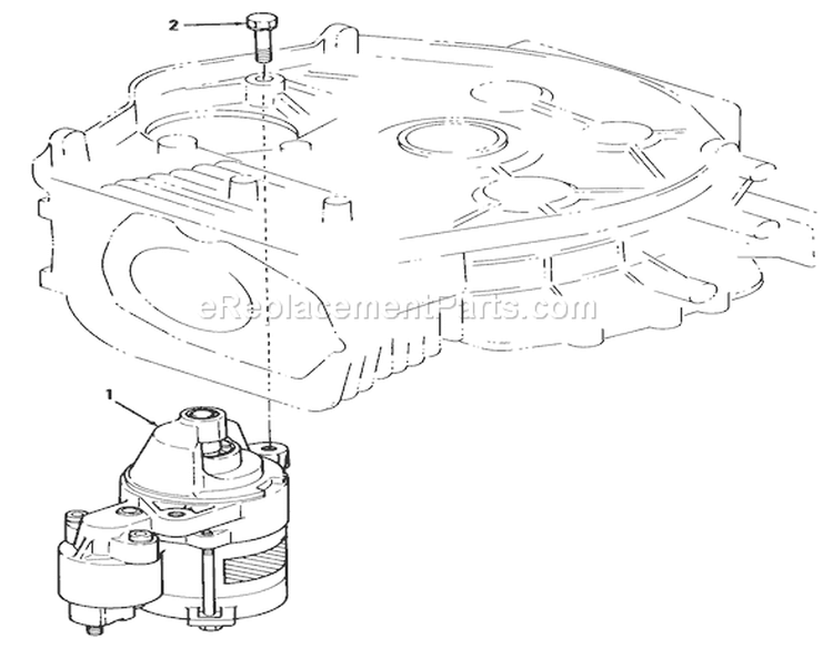 12Hp Engine Starter Assembly Diagram and Parts List for R2-12OE02 2000001-2999999 - 1992 Toro Lawn Tractor