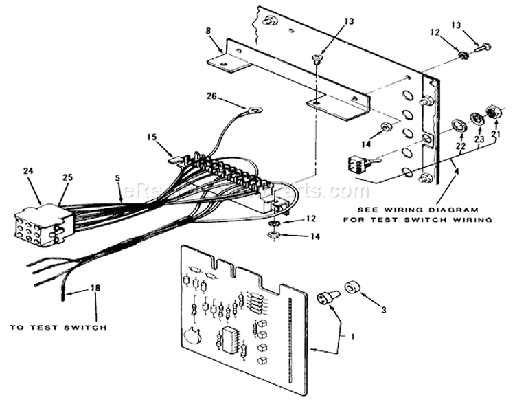Electrical System - 227-5 Diagram and Parts List for R2-17K502 1990 Toro Lawn Tractor