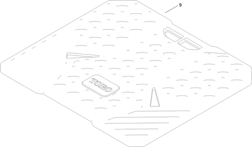 Floor Mat Assembly Diagram and Parts List for 75762 414000000 - 999999999 Toro Lawn Tractor