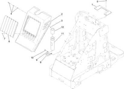 Hood And Screen Assembly Diagram and Parts List for 22318 409342969 - 409809999 Toro Lawn Tractor Accessories