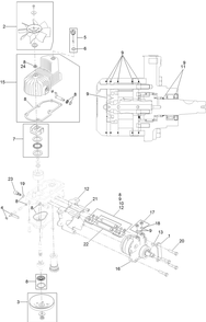 Rh Hydro Assembly Diagram and Parts List for 74942TE 402364843-404319999 Toro Lawn Tractor