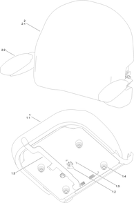 Seat Assembly No. 140-8303 Diagram and Parts List for 75756 412800000 - 999999999 Toro Lawn Tractor