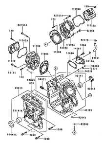 Part Location Diagram of 92151-2159 Kawasaki DISCONTINUED