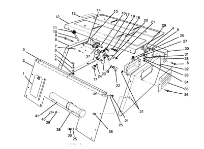Seat Support Assembly Diagram and Parts List for 30718 4900001 - 4999999 Toro Lawn Tractor