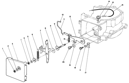 Governor Assembly Diagram and Parts List for 30113 6000001 - 6999999 Toro Lawn Tractor Accessories