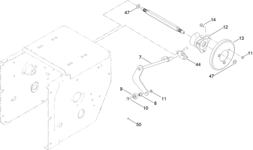 Traction Drive Assembly Diagram and Parts List for 38838 409000000 - 411424345 Toro Snow Blower