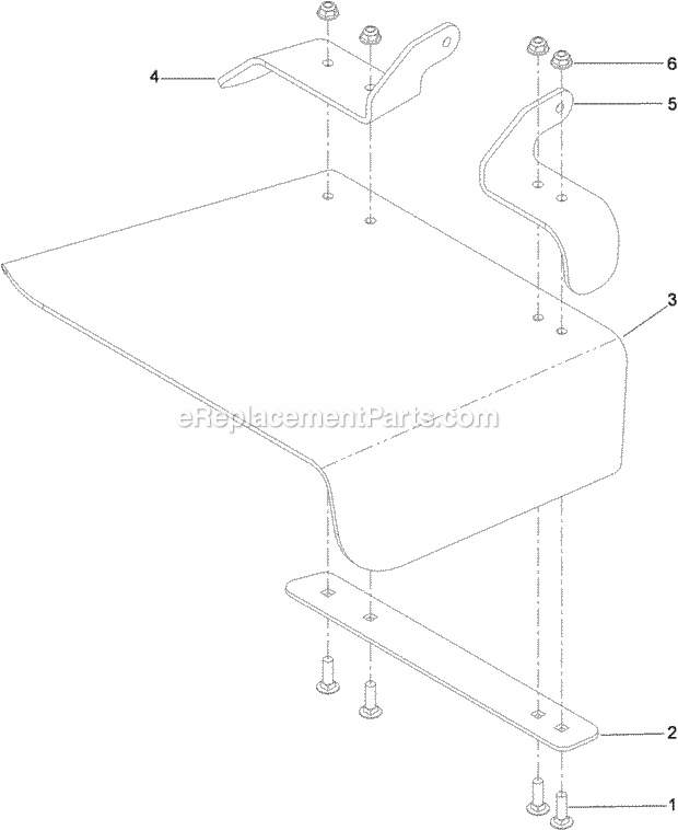 Rubber Deflector Assembly No. 108-7770 Diagram and Parts List for 74901CP 311000001-311999999 Toro Lawn Mower